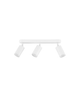 Nova Luce Mao - spot en saillie 3L - 5,5 x 16,5 x 38 cm - IP44 - blanc sable