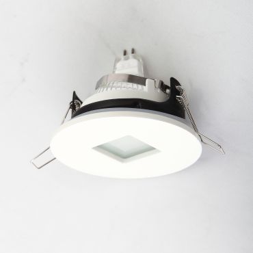 Maxlight H0042 - spot encastré 1L - Ø 85 mm, Ø 70 mm encastré - IP65 - blanc