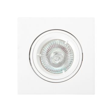 Maxlight Technical Spot - spot encastré 1L - 95 x 95 mm, Ø 80 mm encastrable - blanc