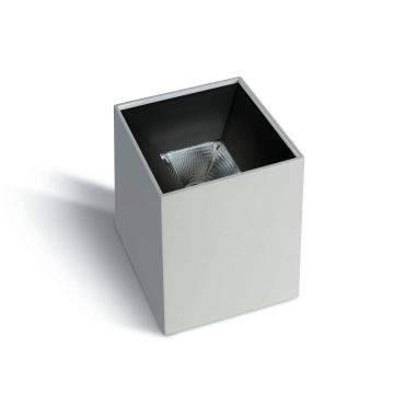ONE Light Dark Light Pro Square Cylinders - spot en saillie 1L - 8 x 8 x 10,4 cm - 10W LED inclus - blanc