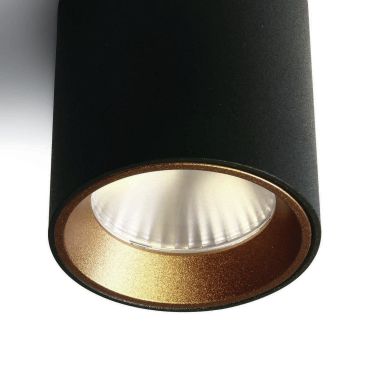 ONE Light Chill Out LED Cylinders - spot en saillie 1L - Ø 6 x 6,5 cm - 7W LED dimmable inclus - noir