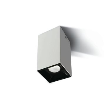ONE Light Surface Shop Square Boxes - spot en saillie 1L - 5,4 x 5,4 x 10 cm - 7W dimmable LED inclus - blanc