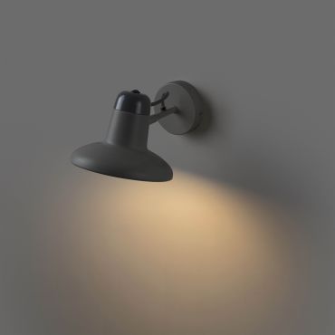 Faro Snap - applique murale avec interrupteur - 18 x 25 x 14 cm - gris foncé