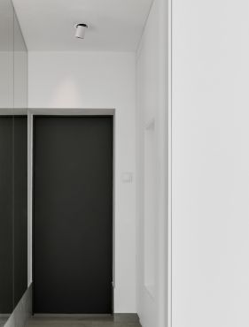 Nova Luce Naruto - spot à encastrer - Ø 95 mm à encastrer - 15W LED inclus - blanc avec noir - couleur de lumière blanc chaud