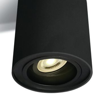 ONE Light GU10 Adjustable Cylinders - spot en saillie 1L - Ø 9,6 x 12,5 cm - noir