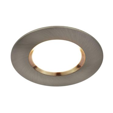 Nordlux Smart Dorado - spot encastré - éclairage intelligent - Ø 85 mm, Ø 72 mm encastré - 4,7W LED inclus - IP65 - nickel brossé