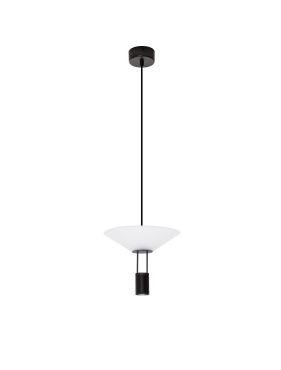 Nova Luce Anafi - lampe suspendue - Ø 22 x 210 cm - 8W LED inclus - noir sablé