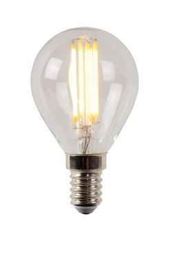 Lucide Ampoule à filament LED - Ø 4,5 x 7,7 cm - E14 - 4W dimmable - 2700K - transparent