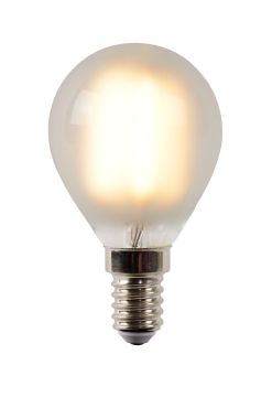 Lucide Ampoule à filament LED - Ø 4,5 x 7,7 cm - E14 - 4W dimmable - 2700K - albâtre