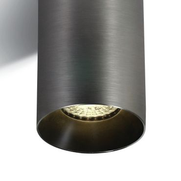 MODÈLE D’EXPOSITION - ONE Light Chill Out Cylinder GU10 - spot en saillie 1L - Ø 7,5 x 13,5 cm - gris métal - Incl. réflecteur