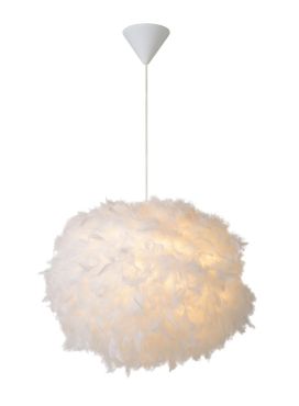 Lucide Goosy Soft - lampe suspendue - Ø 50 cm x 175 cm - blanc