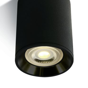 ONE Light Dark Light Cylinders - plafonnier - Ø 7 x 10 cm - noir