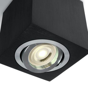 ONE Light GU10 - plafonniers - 9,5 x 9,5 x 9 cm - noir
