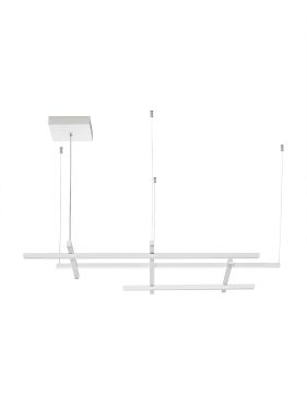 Nova Luce Pace - lampe suspendue - 102 x 204 x 80 cm - 83W dimmable LED inclus - blanc sablé