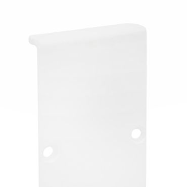 Nova Luce - profilé d'éclairage linéaire - embout - cadre en aluminium blanc