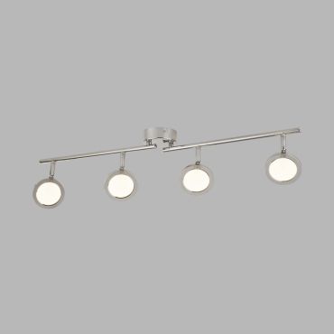 Searchlight Languna - spot en saillie 4L - 78 x 9 x 17 cm - 4 x 5W LED dimmable inclus - chrome