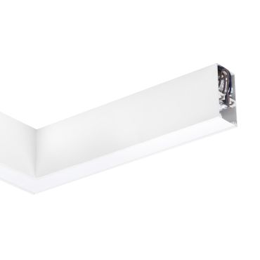 Nova Luce Dido - profilé lumineux linéaire - 34,5 x 3,8 x 7 cm - 20W LED inclus - blanc - couleur de lumière blanc chaud