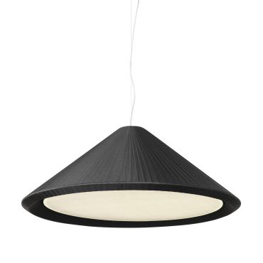 Faro Saigon-in - lampe suspendue - Ø 70 x 27,5 cm - noir mat