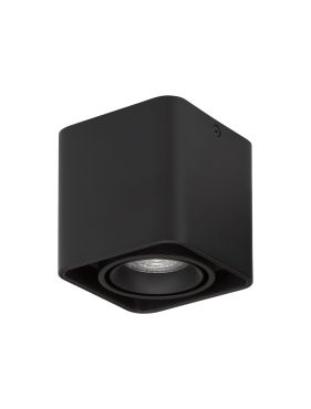 Nova Luce Nami - spot en saillie - 11 x 11 x 10 cm - noir