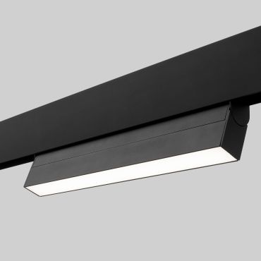 Nova Luce Rieti - luminaire pour système de profilés magnétiques - 40,7 x 3,4 x 11,6 cm - 22W LED inclus - noir - blanc couleur de lumière