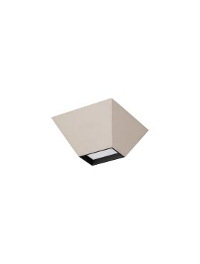 Nova Luce Utopia - plafonnier - 15 x 6,5 x 15 cm - 9W LED inclus - beige