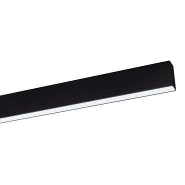 Nova Luce Gent - profilé lumineux linéaire - 120 x 3,8 x 7 cm - 40W LED inclus - noir - couleur de lumière blanche