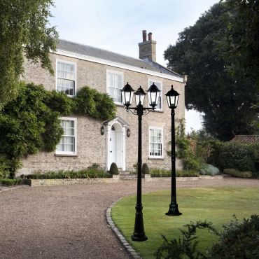 Searchlight Alex - lampadaires - Ø 70 x 227 cm - IP44 - noir