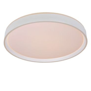 Lucide Nuria - plafonnier - Ø 50 x 7,5 cm - 36W LED inclus - 3 niveaux de gradation - blanc