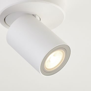Projectlight Phoebe - spot en saillie - Ø 10 x 10 cm - blanc