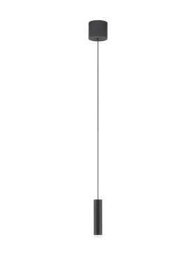 Nova Luce Doc - lampe suspendue - Ø 3 x 120 cm - 5W LED inclus - noir