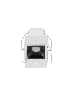 Nova Luce Akira - spot à encastrer - 7,1 x 7,2 cm - 42 x 41 mm taille d'encastrement - 3W LED inclus - noir - blanc chaud
