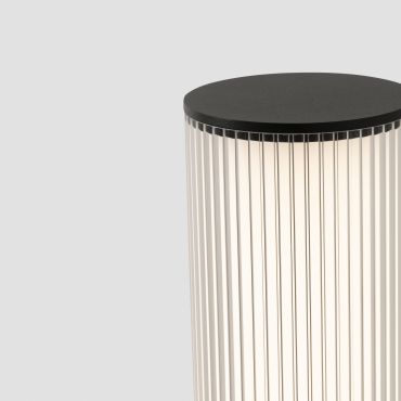 Faro Tura - lampe de jardin - Ø 16 x 105 cm - 28W LED inclus - IP65 - gris foncé