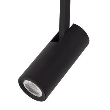 Nova Luce Nap - spot pour système de profilés magnétiques - Ø 3 x 16 cm - 5W LED inclus - noir - couleur de lumière blanc chaud