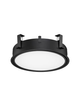 Nova Luce Perfect Profile Trimless - spot à encastrer avec télécommande (incl.) - Ø 440 mm, 420 mm encastré - 24W LED dimmable inclus - 2700K-6000K - noir