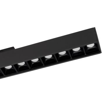 Nova Luce Este - luminaire pour système de profilés magnétiques - 40,2 x 3,5 x 5,1 cm - 22W LED inclus - noir - couleur de lumière blanc chaud