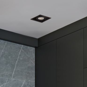 Projectlight Tobbe - spot encastré - 90 x 90 x 120 mm - 80 x 80 mm encastré - noir