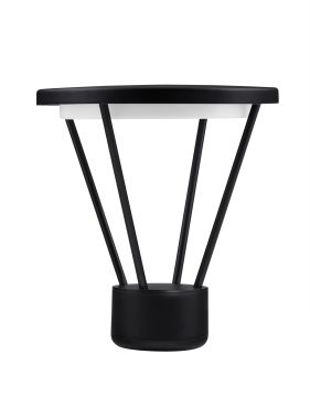 Nova Luce Virtus - lampe à poser - Ø 30 x 33 cm - 16W LED inclus - IP65 - anthracite foncé
