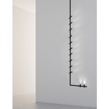 Nova Luce Nap - spot pour système de profilés magnétiques - Ø 8,5 x 27 cm - 30W LED inclus - noir - couleur de lumière blanche