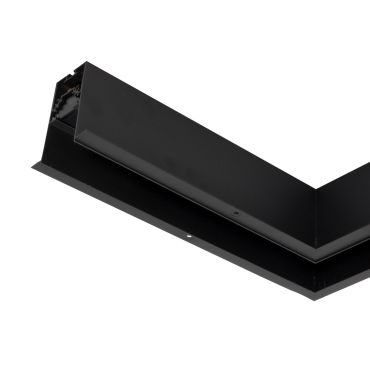 Nova Luce Q-Connecteur pour profilé magnétique encastré - 30 x 30 x 7,5 cm - noir