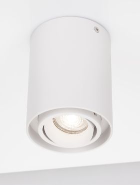 Nova Luce Ulty - spot en saillie - Ø 9,6 x 12,5 cm - blanc