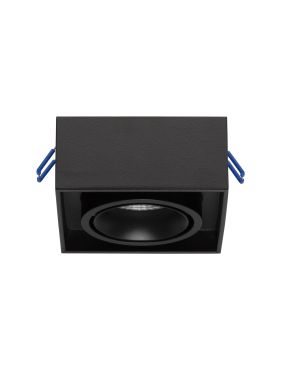 Nova Luce Brook - spot encastré - 9,6 x 9,6 x 7,8 cm, encastré 79 mm - noir