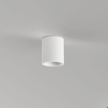 Artdelight Toulouse – plafonnier – Ø 11 x 13 cm – blanc strié