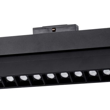 Nova Luce Este - luminaire pour système de profilés magnétiques - 40,7 x 3,4 x 11,6 cm - 22W LED inclus - noir - couleur de lumière blanche