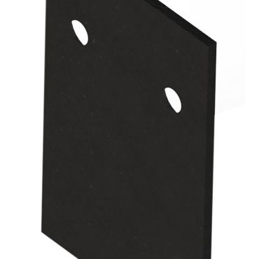 Nova Luce - 2 embouts pour profilés - noir