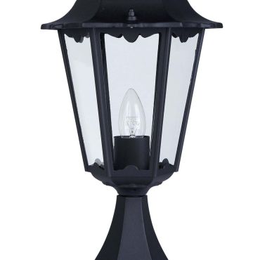 Searchlight Alex- lampe sur pied - Ø 23 x 50 cm - IP44 - noir