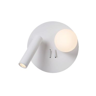 VK Lighting Sole - applique murale - Ø 16,5 x 13,2 cm - 3W LED inclus - blanc