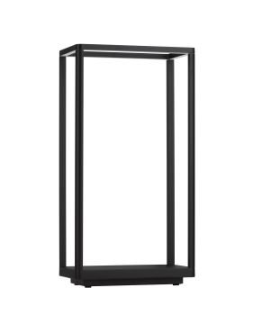 Nova Luce Akmi - lampe de jardin - 26 x 50 x 15 cm - 9W LED inclus - IP65 - anthracite foncé