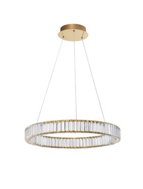 Nova Luce Aurelia - suspension - Ø 60 x 150 cm - 41W LED dimmable inclus - or