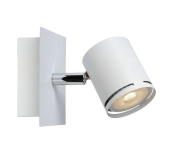 Lucide Rilou - spot en saillie - 10 x 10 x 15 cm - 5W LED dimmable inclus - blanc