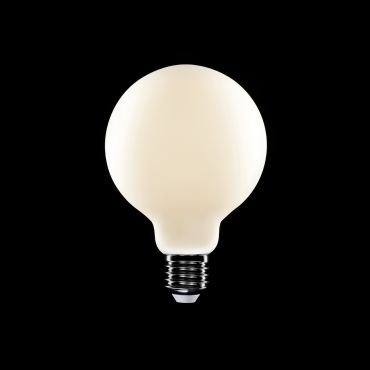 Ampoule à filament LED Creative Cables - Ø 9,5 x 14 cm - E27 - 7W gradable - 2700K - opale